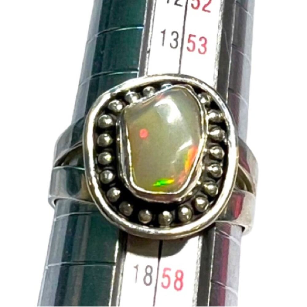 Ethiopian Opal 925 Sterling Silver Ring
